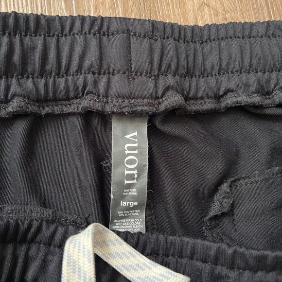 Vuori Sunday Performance Joggers Mens Sz L Black athletic Sweatpants stretch - Picture 3 of 5
